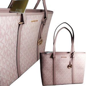 Michael Kors Purse Beautiful Coral Pink MK Design Large Bag NEW!!
